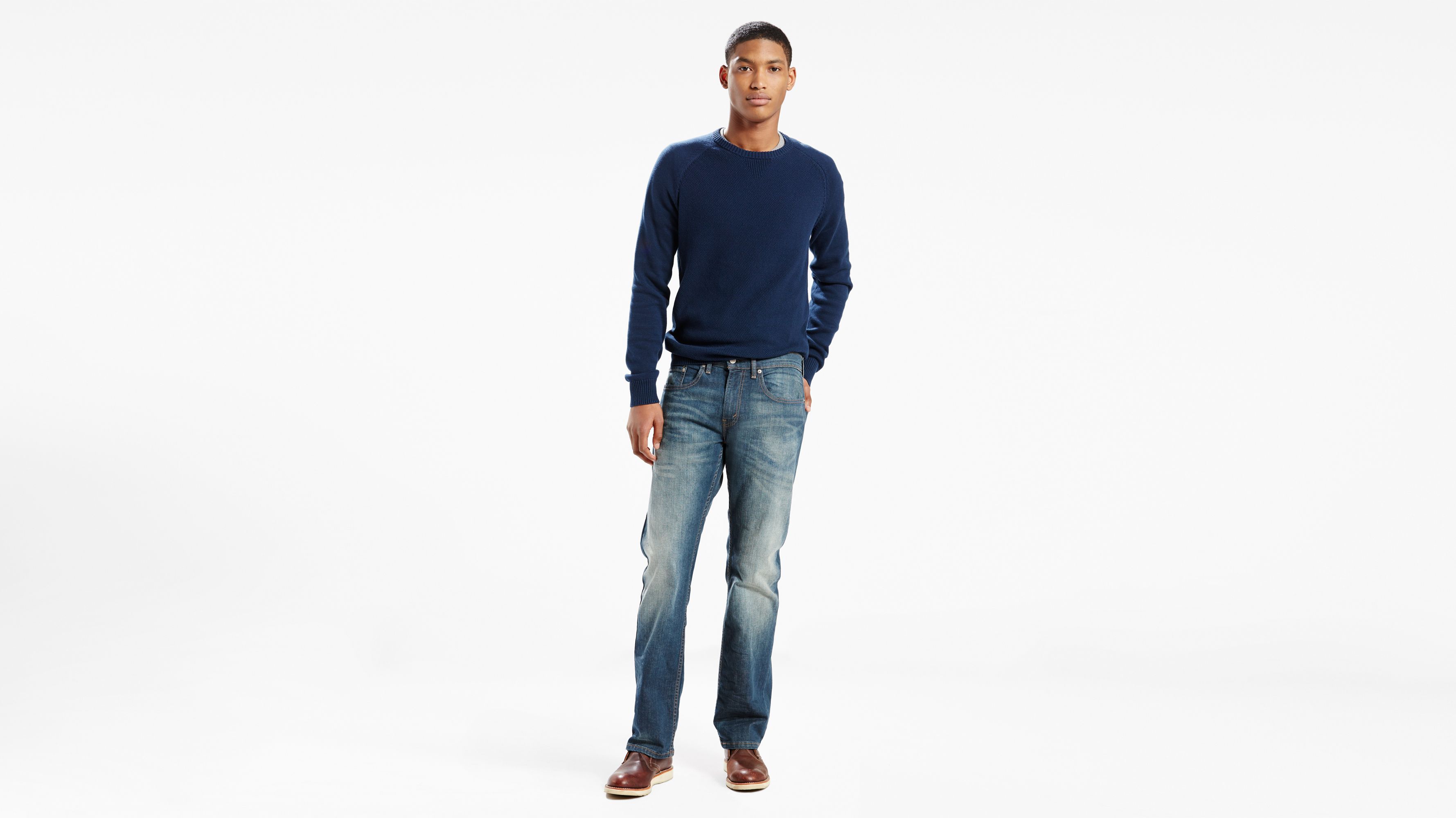 559 relaxed straight stretch jeans