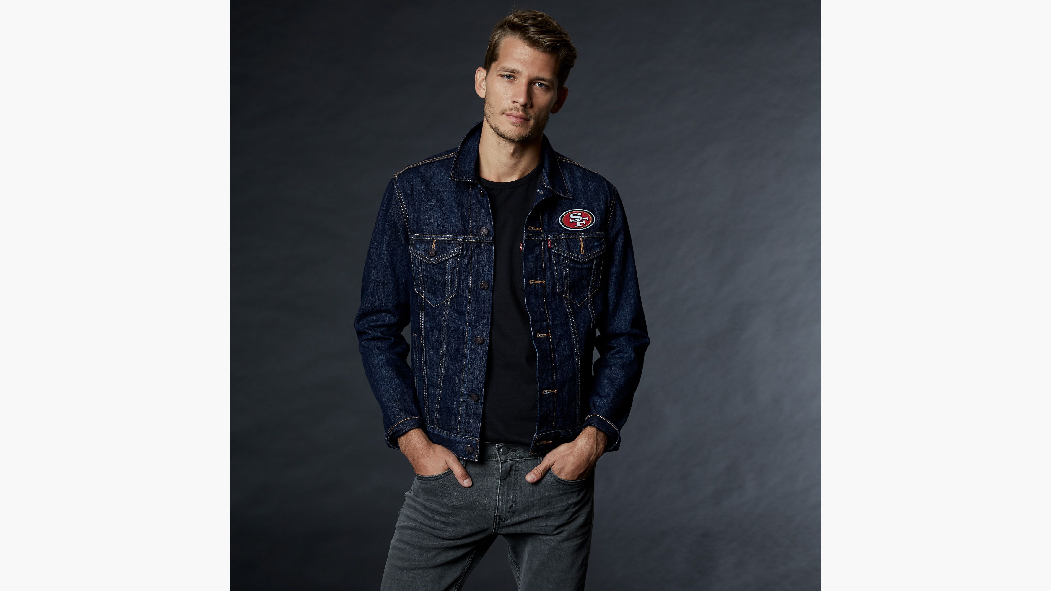 levi's nfl denim trucker jacket