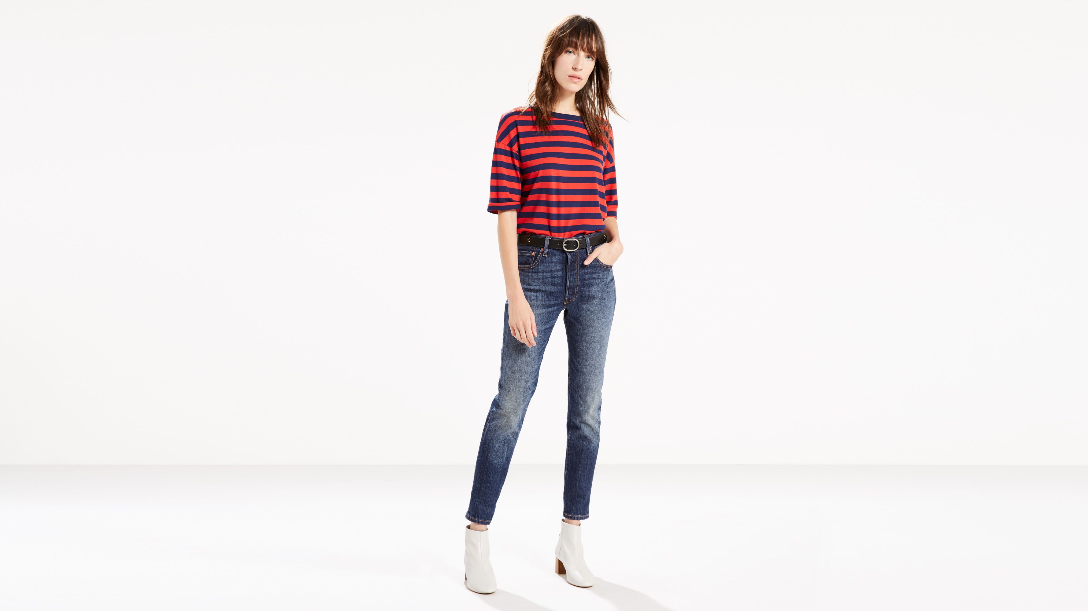 levi's 501 altered skinny jeans